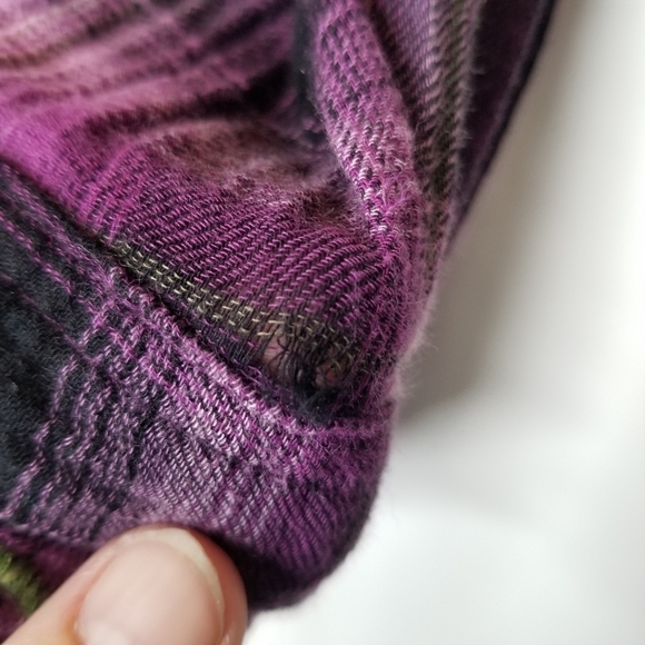 STETSON WOMEN'S AMETHYST OMBRE PLAID SHIRT XS Western Rodeo southwest Cotton - Picture 12 of 12